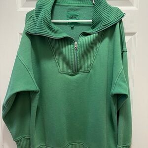 Aerie Vibrant Green Zip-Up Jacket